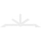 Ekena Millwork Vanguard Architectural Grade PVC Gable Bracket, 84"W x 28"H x 2"D x 4"F, 8/12 Pitch GBP084X28X0204VAN00 - alternate 4
